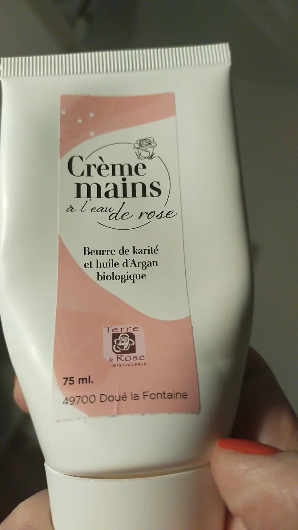 TERRE DE ROSE - Crème mains à l'eau de rose 