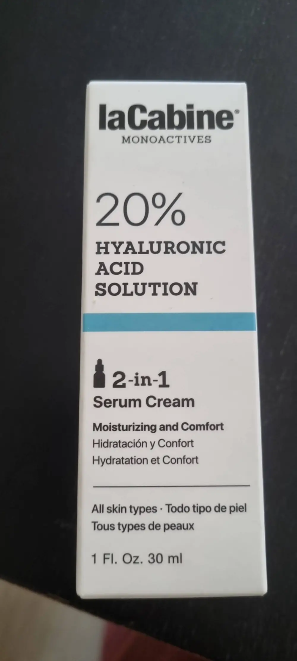 LA CABINE - 2-in-1 serum cream 20% hyaluronic acid solution