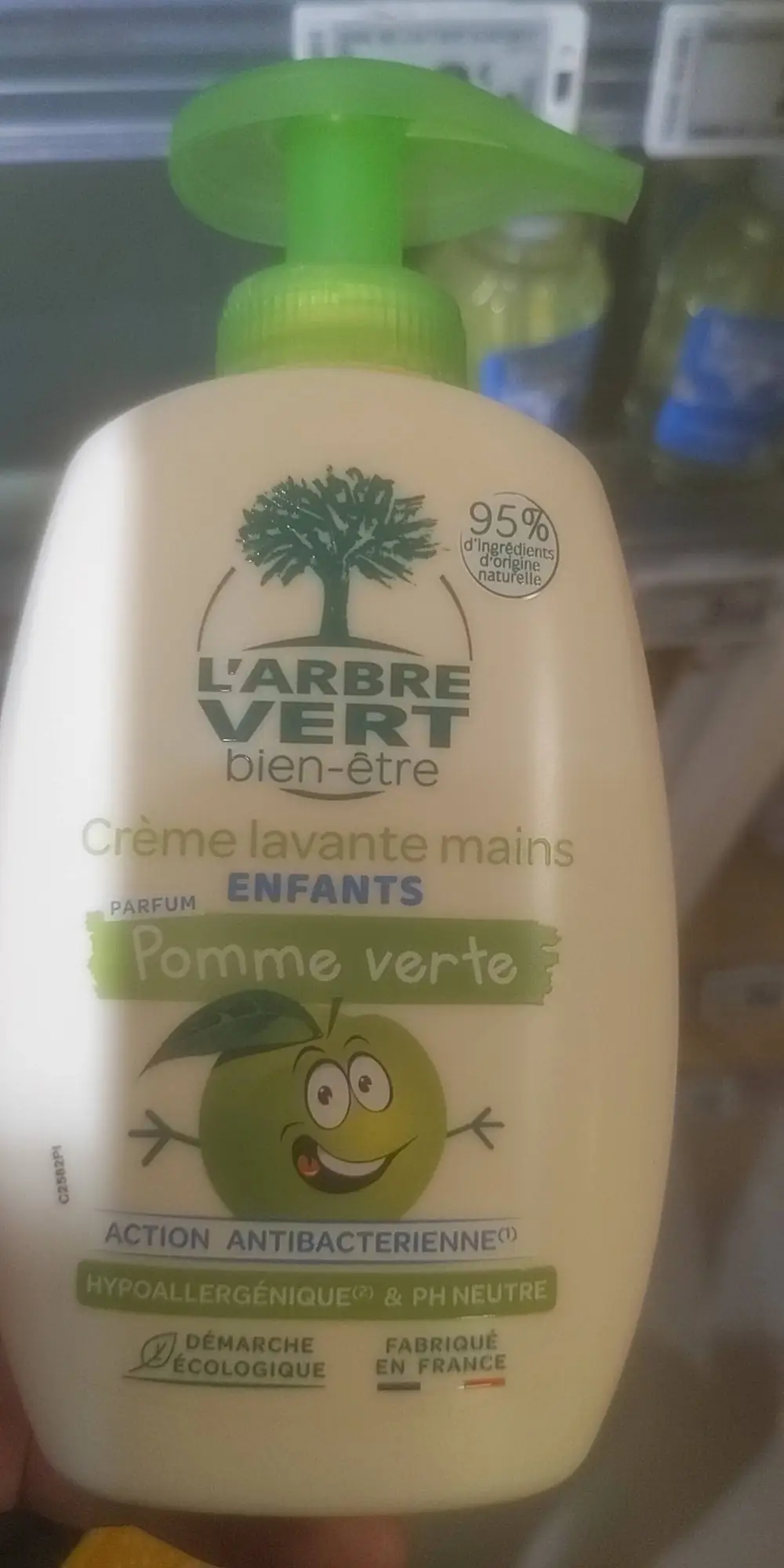 L'ARBRE VERT - Pomme verte - Crème lavante mains enfants