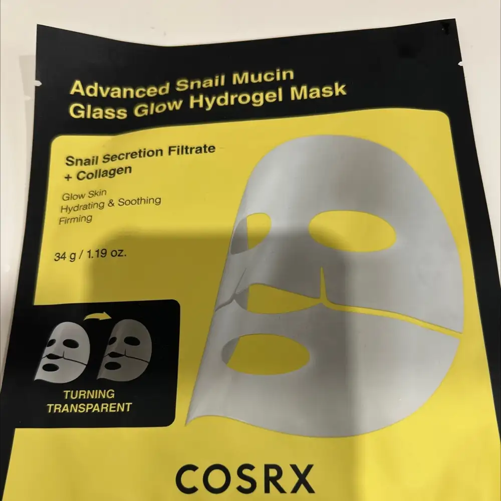 COSRX - Advanced snail mucin glass glow hydrogel mask