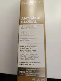 YVES ROCHER - Le micro-sérum éclat absolu anti-âge global