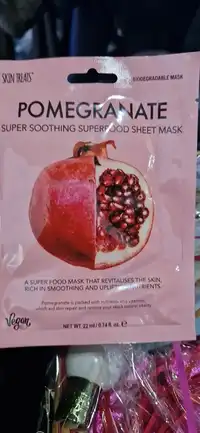 SKIN TREATS - Pomegranate super soothing superfood sheet mask