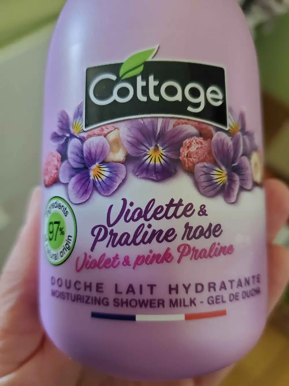 COTTAGE - Violette & praline rose - Douche lait hydratante