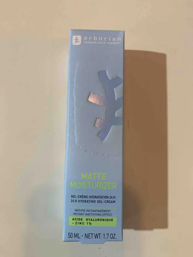ERBORIAN - Matte moisturizer - Gel-crème hydratation 24h