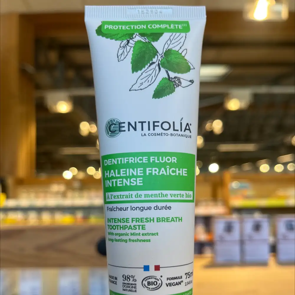CENTIFOLIA - Dentifrice fluor haleine fraîche intense