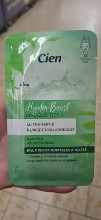 CIEN - Masque tissu hydro boost au thé vert et à l'acide hyaluronique