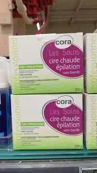 CORA - Les soins - Cire chaude épilation sans bande