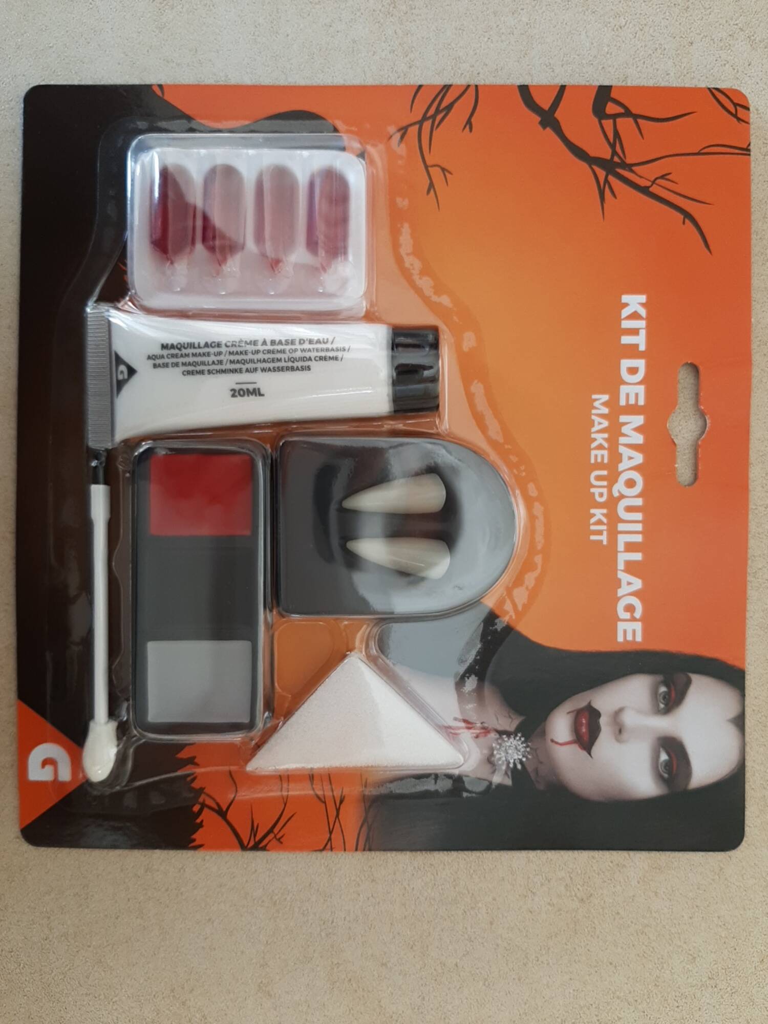 GIFI - Kit de maquillage pour déguisement Vampire