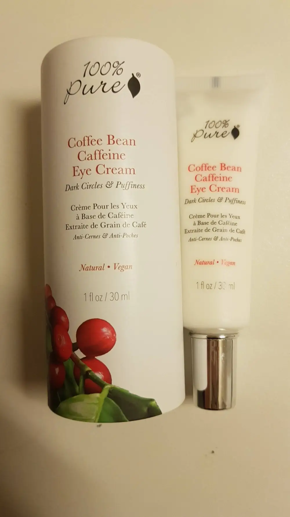 100 PERCENT PURE - Crème pour les yeux à base de caféine