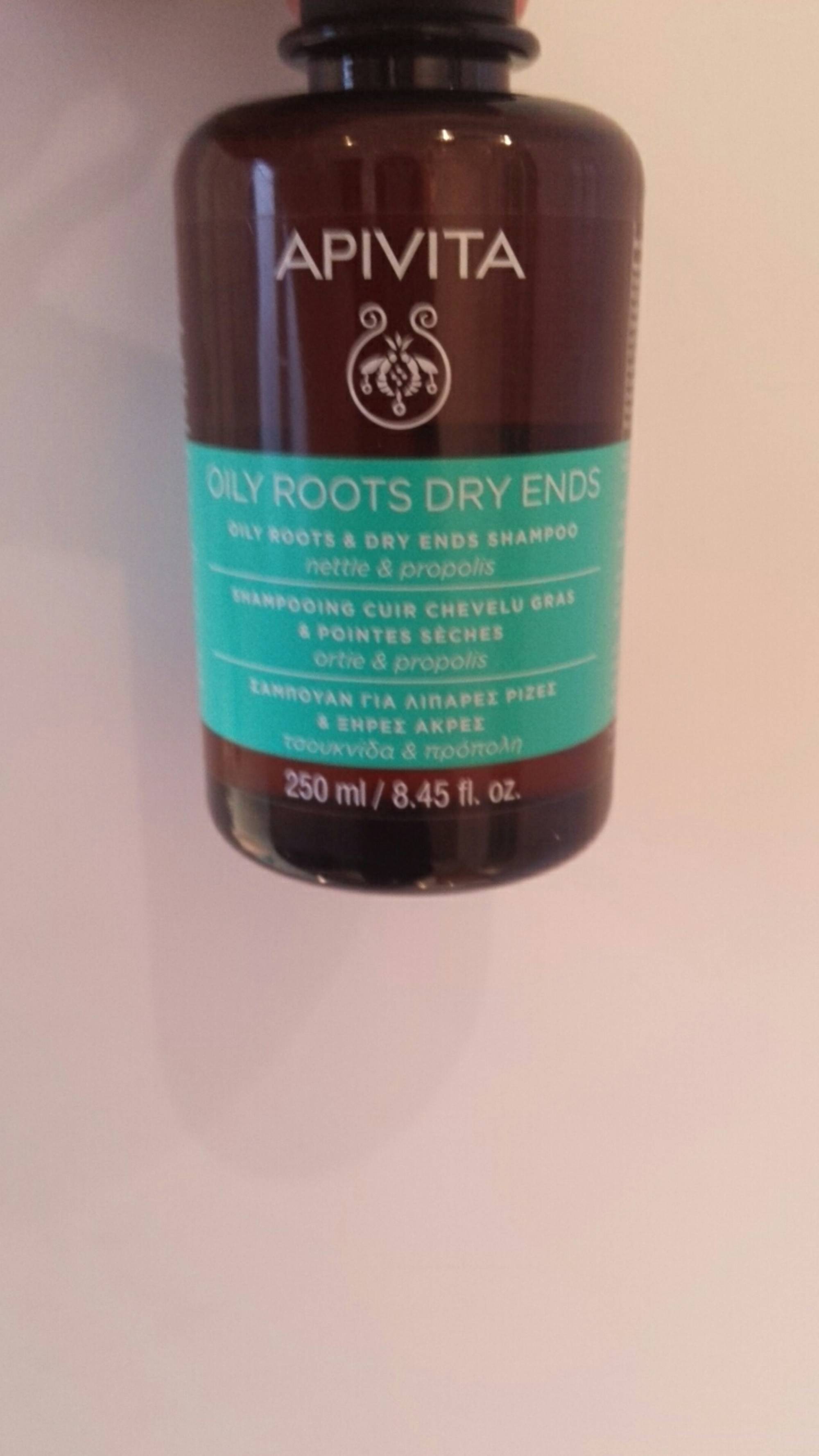 APIVITA - Oily root dry ends - Shampooing cuir chevelu gras & pointes sèches