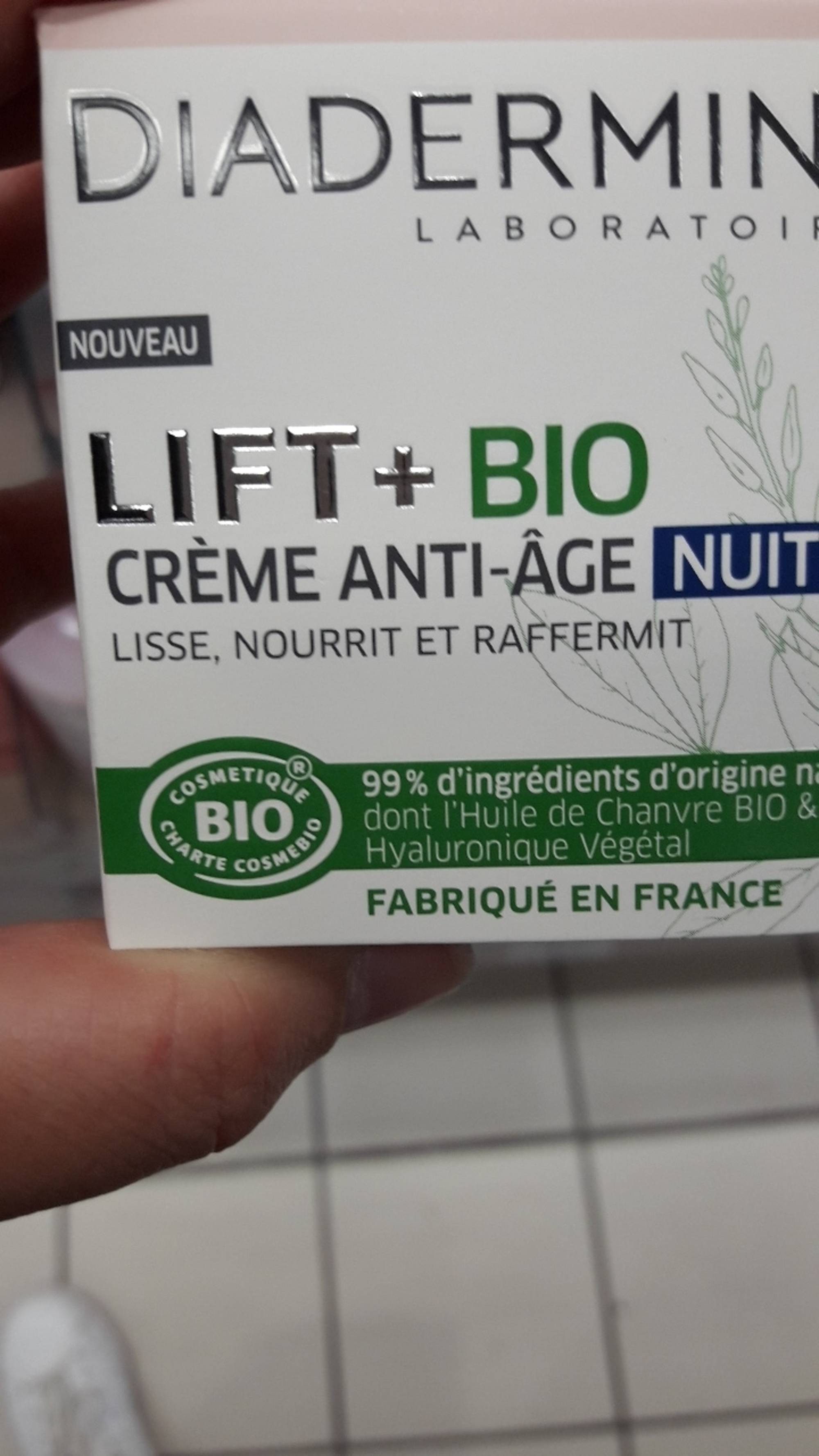 DIADERMINE - Lift + Bio - Crème anti-âge nuit