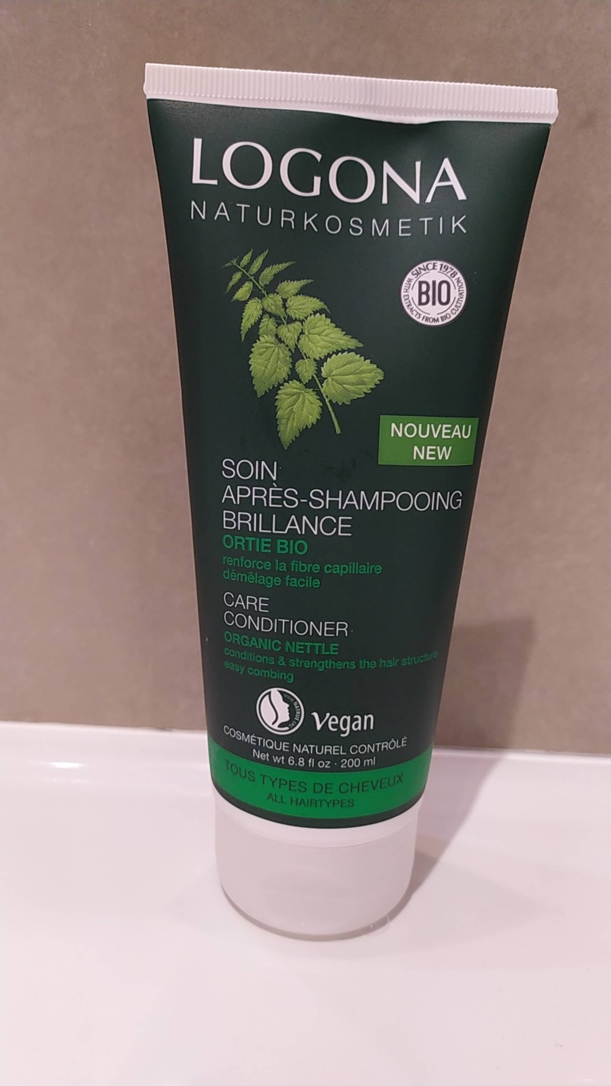 LOGONA - Ortie bio - Soin après-shampooing brillance