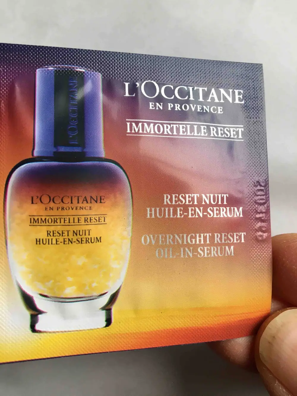 L'OCCITANE - Immortelle - Reset nuit huile-en-sérum