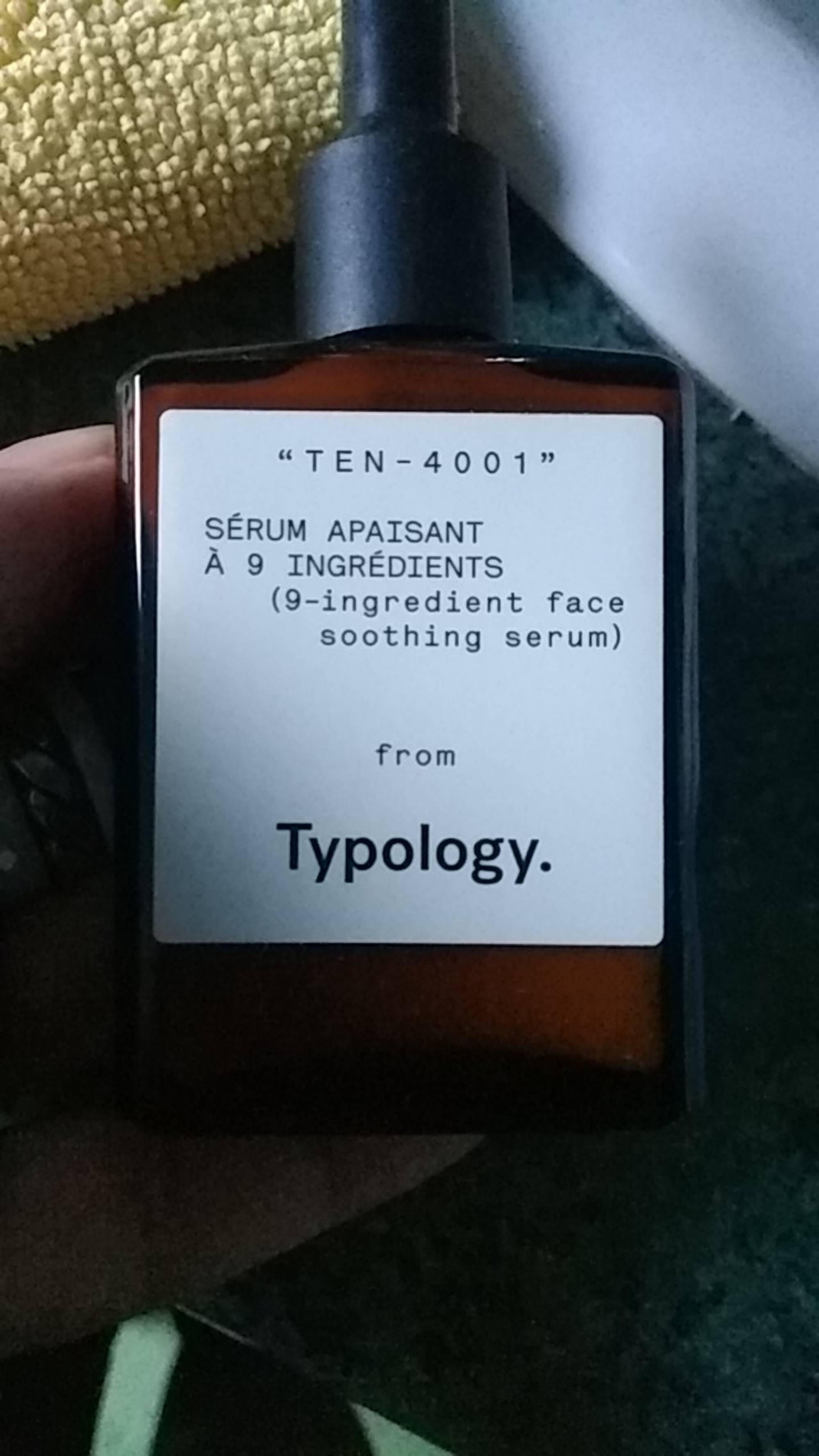 TYPOLOGY - Ten-4001 - Sérum apaisant