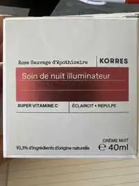 KORRES - Soin de nuit illuminateur - Crème nuit