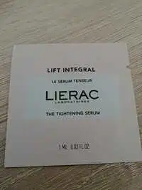 LIÉRAC - Lift integral - Le serum tenseur