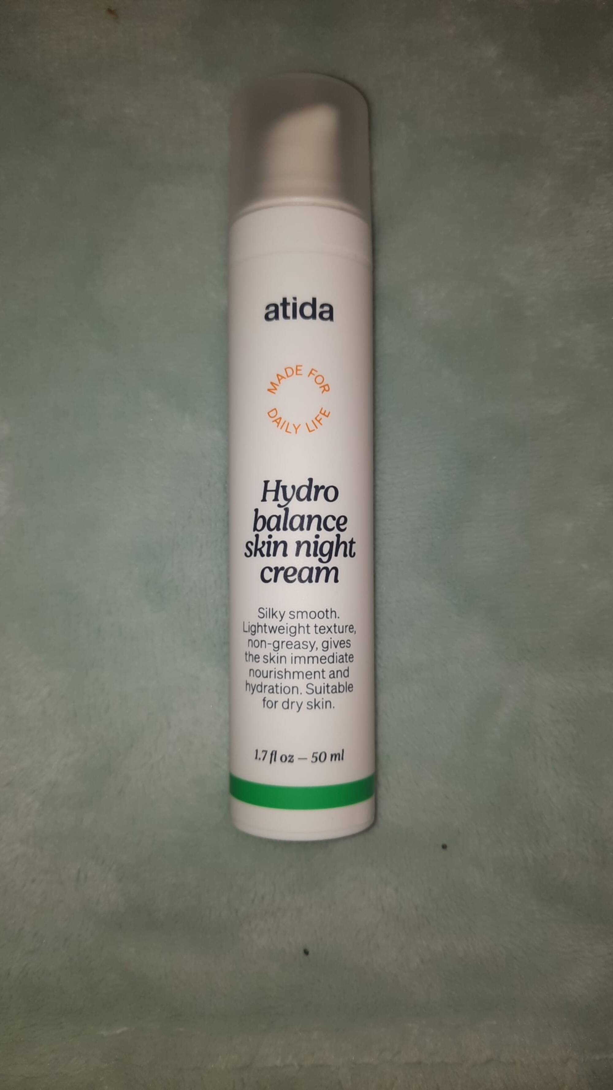 ATIDA - Hydro balance skin night cream