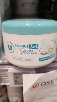 U - Masque 3 en 1 à l'aloe vera et lait de coco