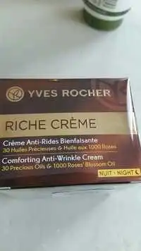 YVES ROCHER - Riche crème - Crème anti-rides bienfaisante