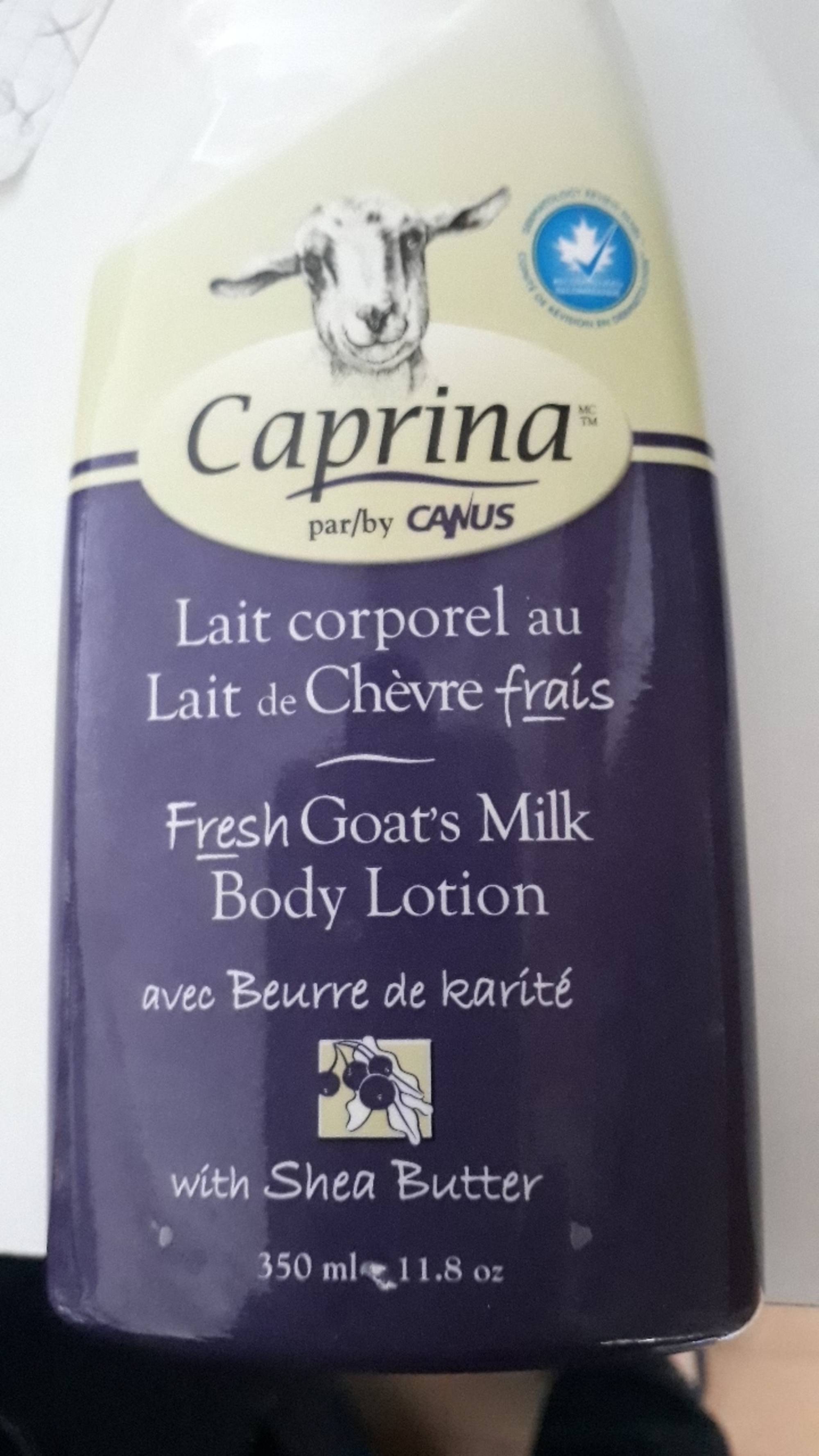 CAPRINA BY CANUS - Lait corporel au lait de chèvre frais