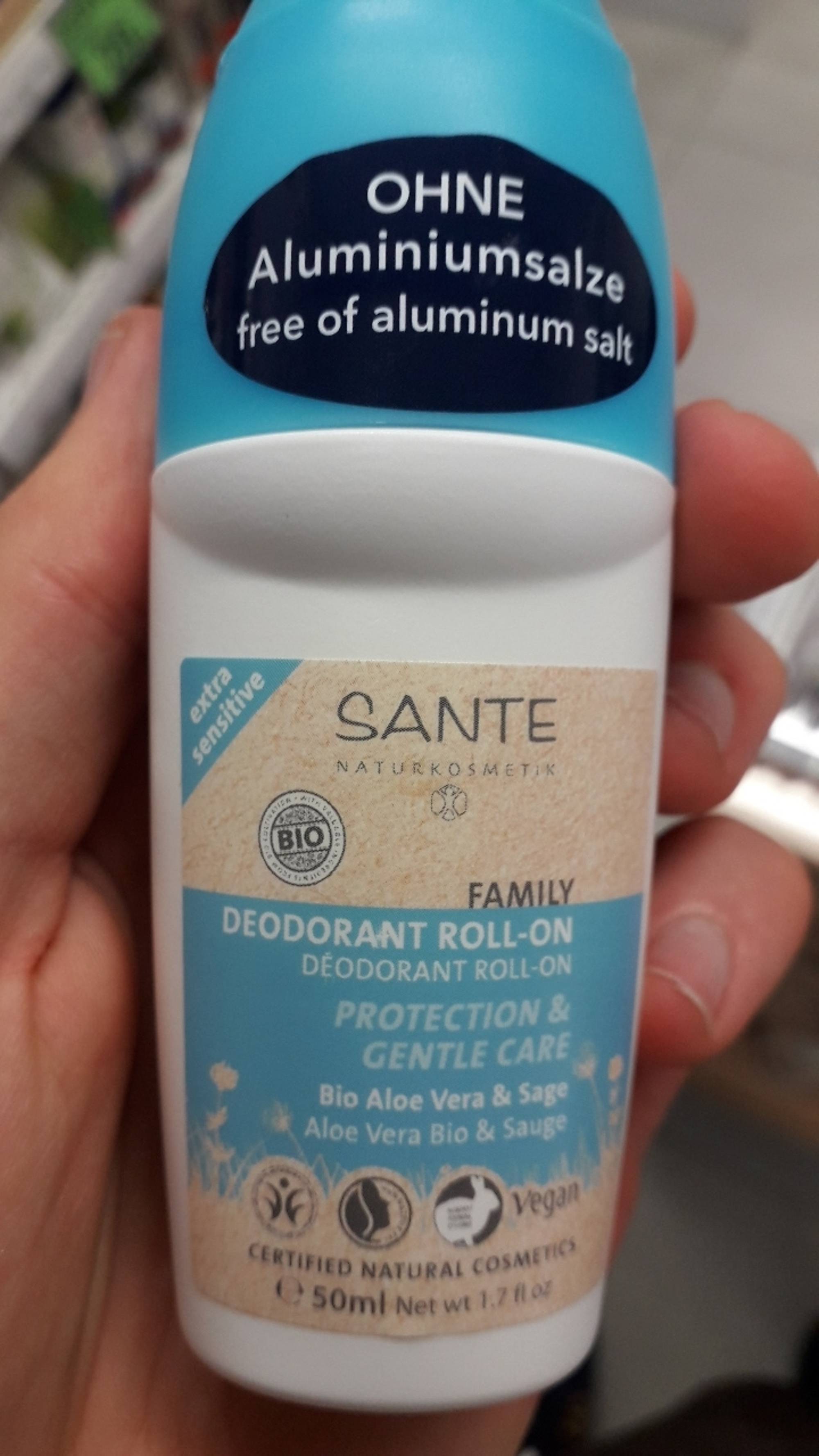 SANTÉ - Family - Déodorant roll-on aloe vera bio & sauge