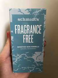 SCHMIDT'S - Fragrance free sensitive skin formula - Natural deodorant