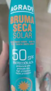 AGRADO - Brume sèche solaire spf 50