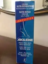 AKILÉINE - Crème nutri-réparatrice pieds très secs