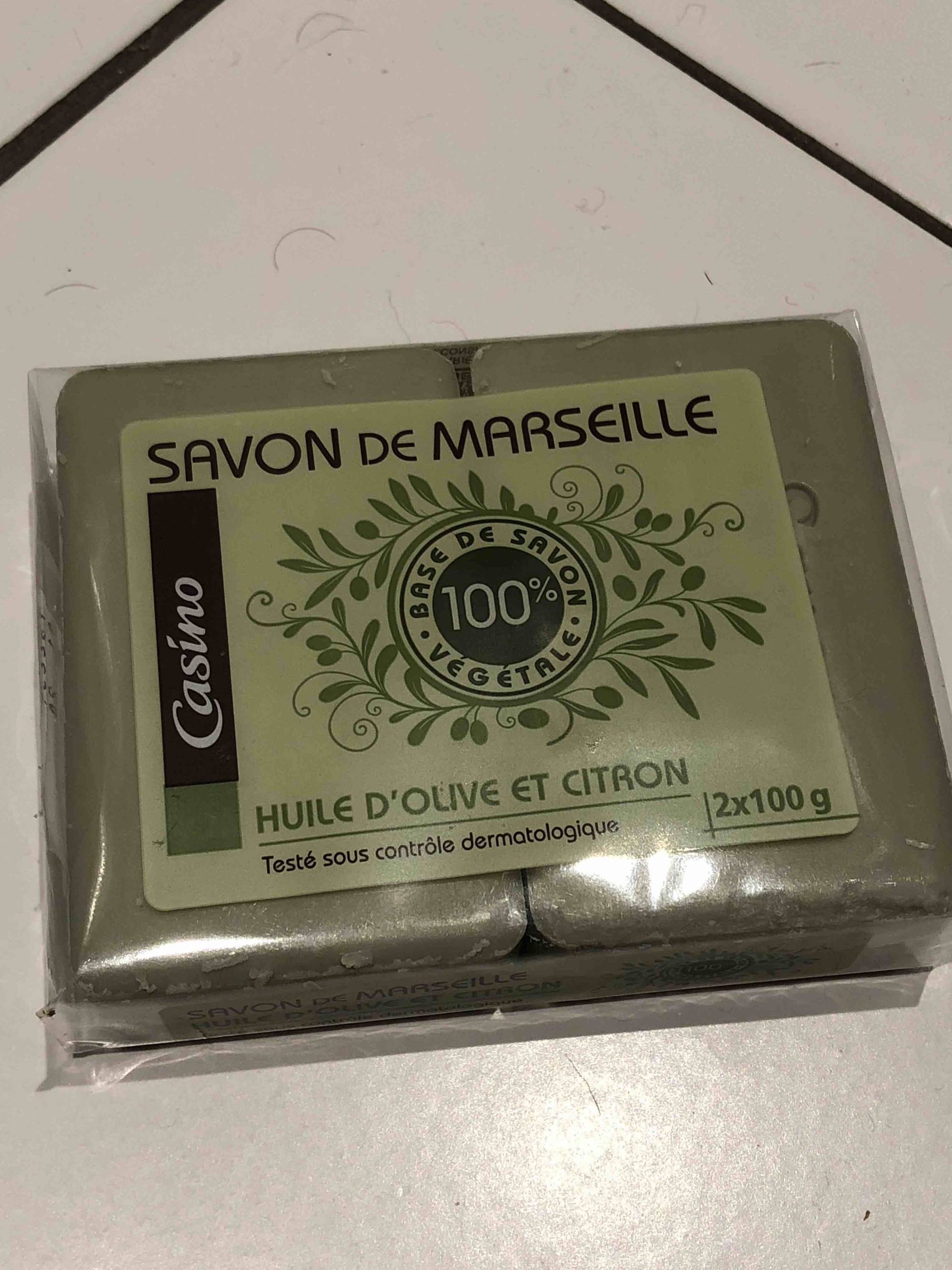CASINO - Savon de Marseille à l'huile d'olive et citron