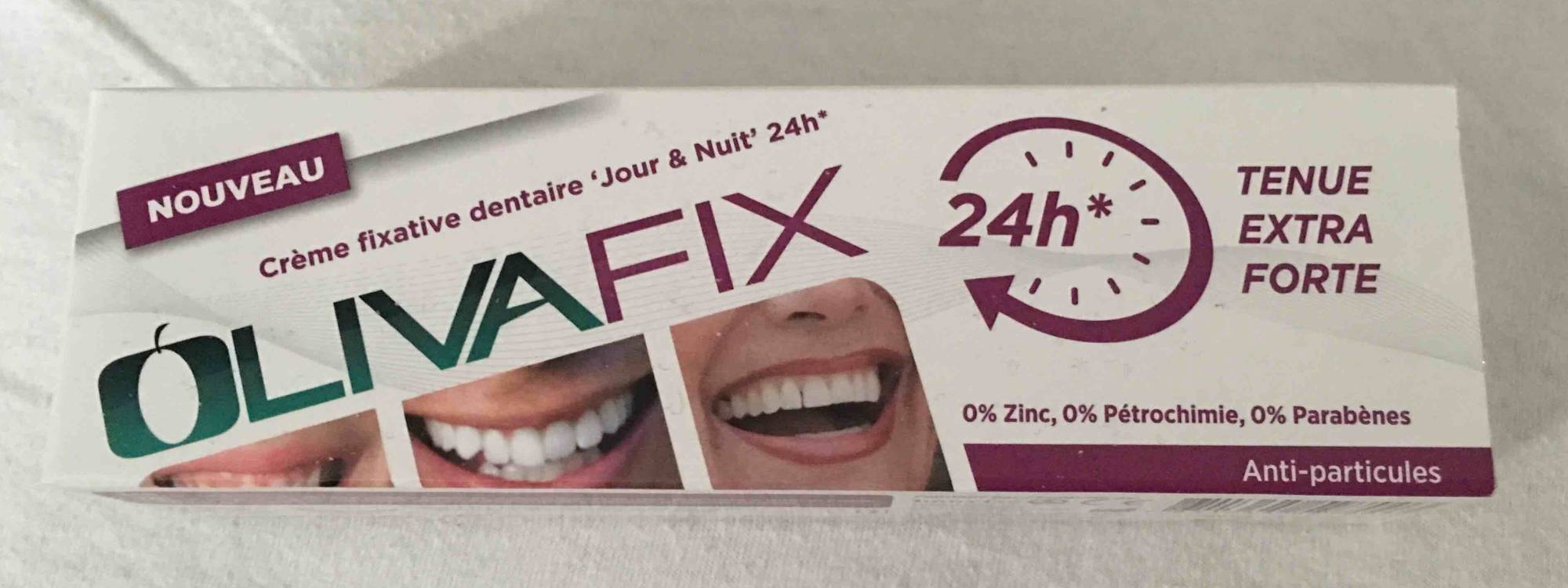 Crème fixative dentaire 24 h extra forte Olivafix : le tube de 40g