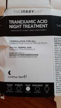 THE INKEY LIST - Tranexamic acid - Night treatment