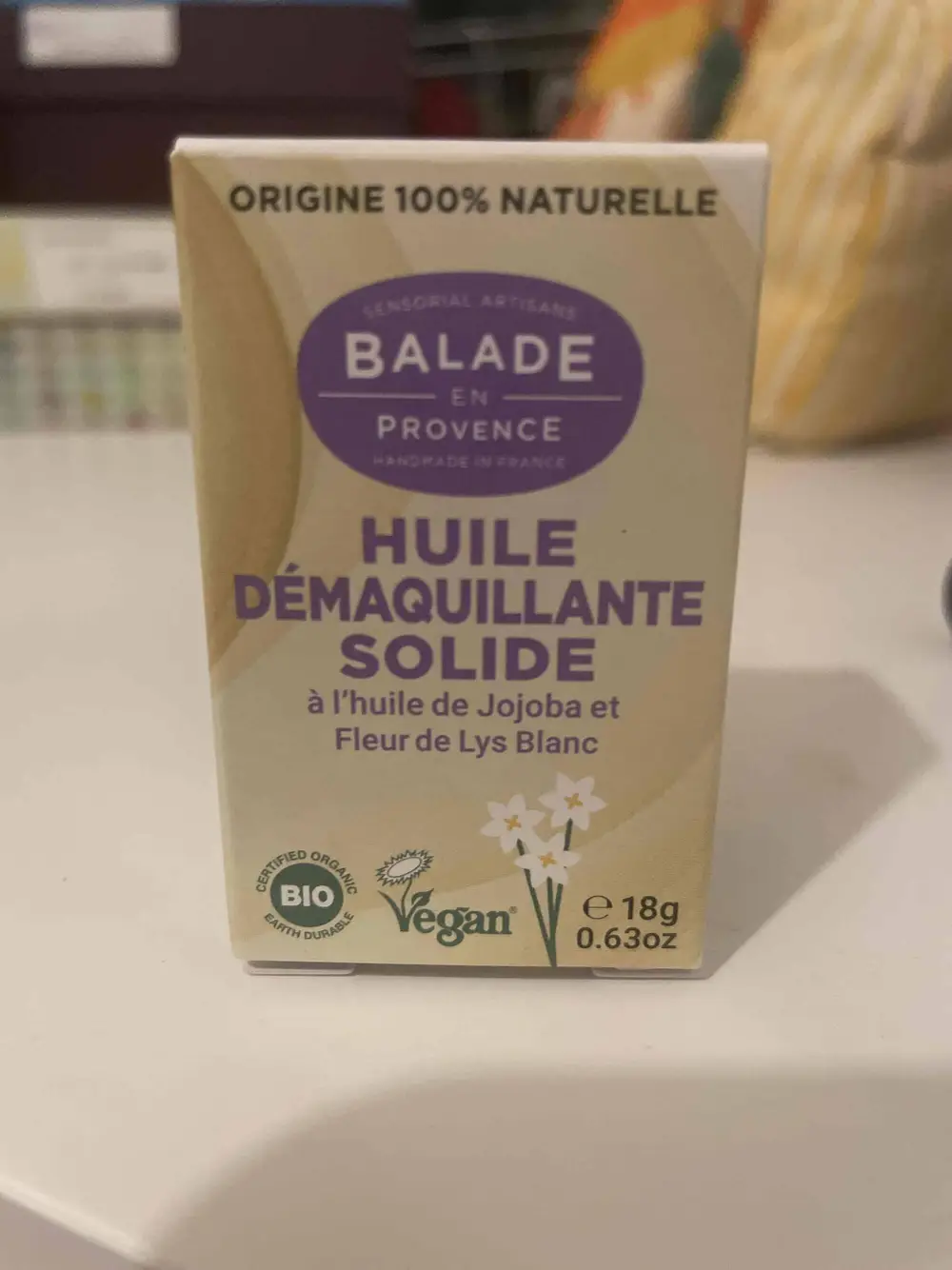 BALADE EN PROVENCE - Huile démaquillante solide