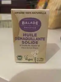 BALADE EN PROVENCE - Huile démaquillante solide