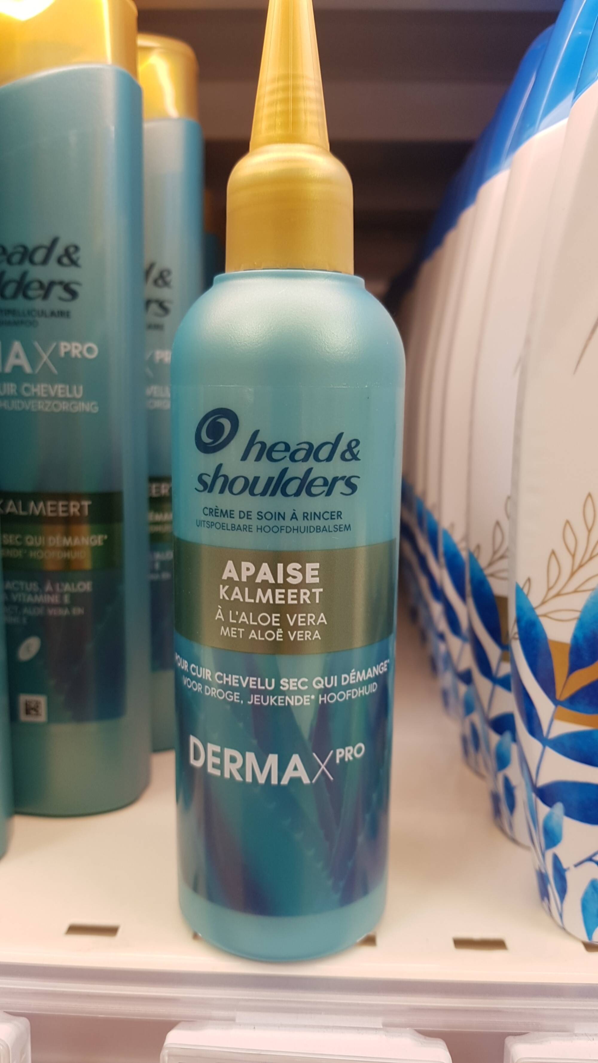 HEAD & SHOULDERS - Derma X pro Apaise - Crème de soin à rincer pour cheveux sec
