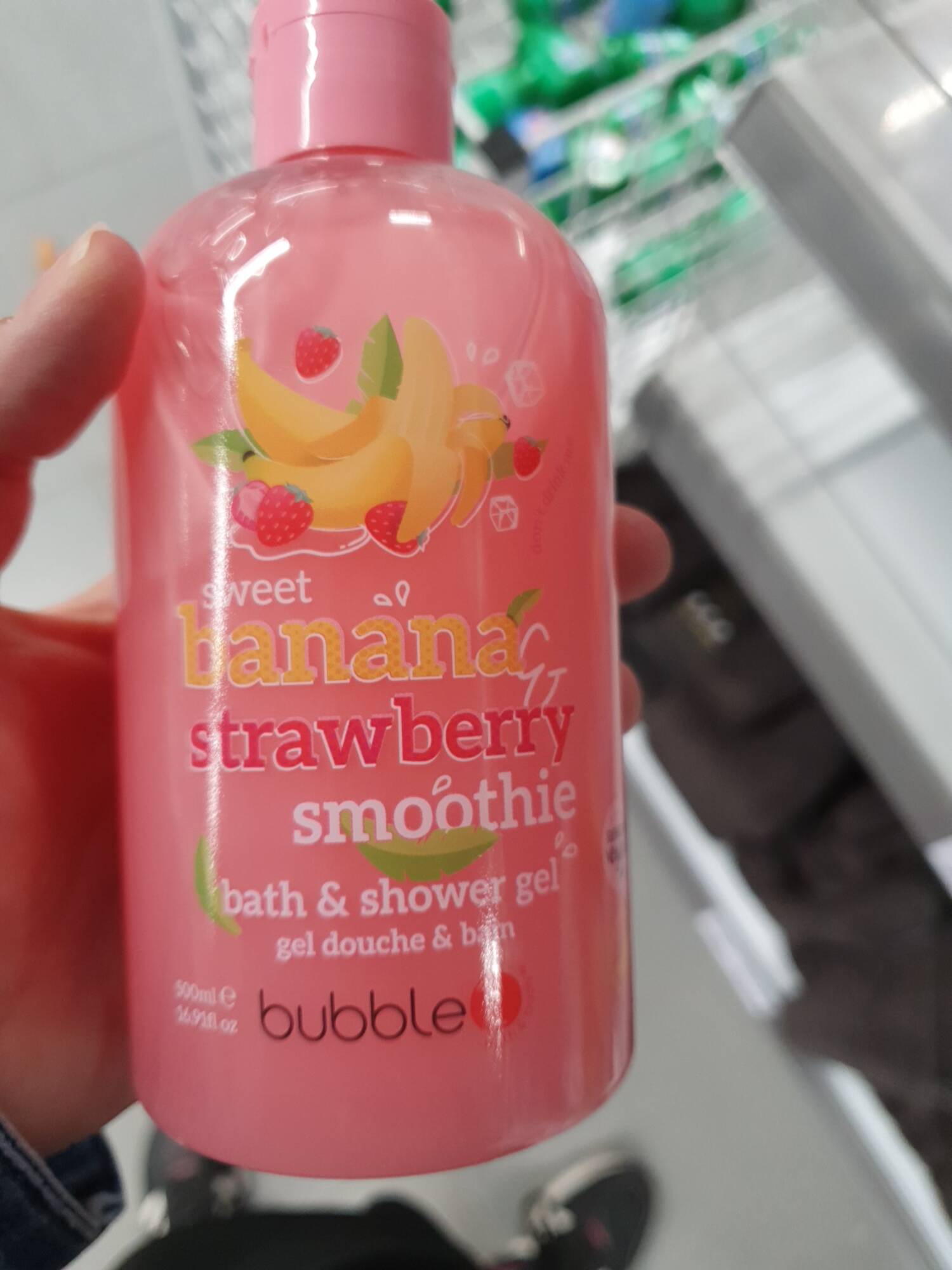 BUBBLE T - Banana strawberry smoothie - Gel douche & bain