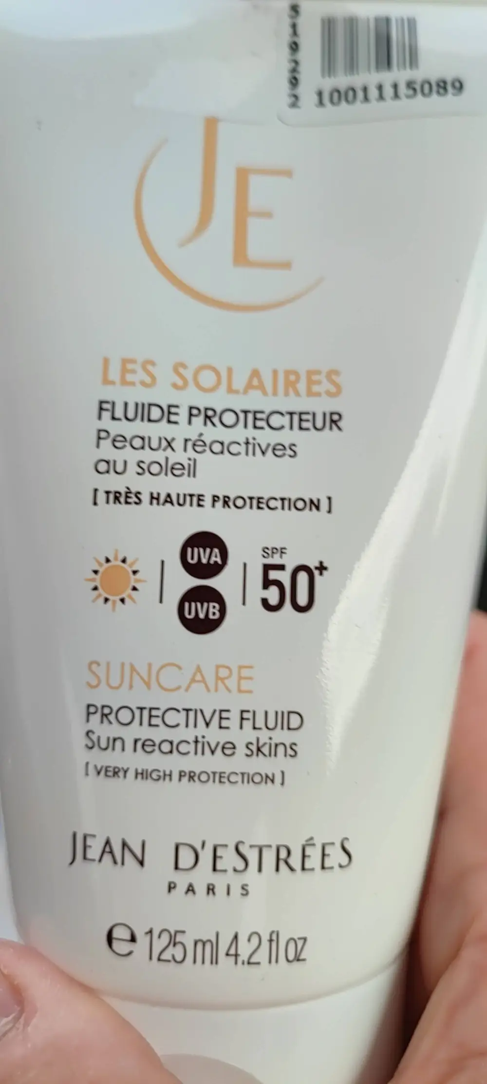 JEAN D'ESTRÉES - Les Solaires - Fluide protecteur SPF 50+