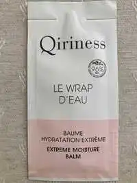 QIRINESS - Le wrap d'eau - Baume hydratation extrême