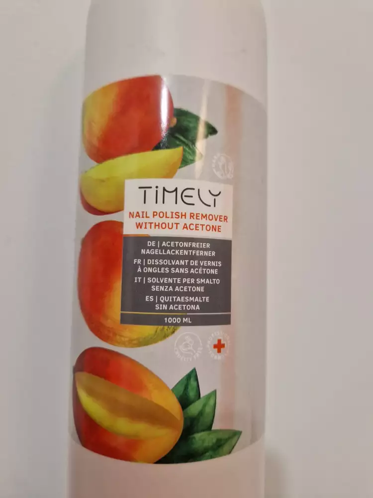TIMELY - Dissolvant de vernis à ongles sans acétone