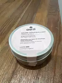 AVRIL - Baume démaquillant au beurre de karité bio