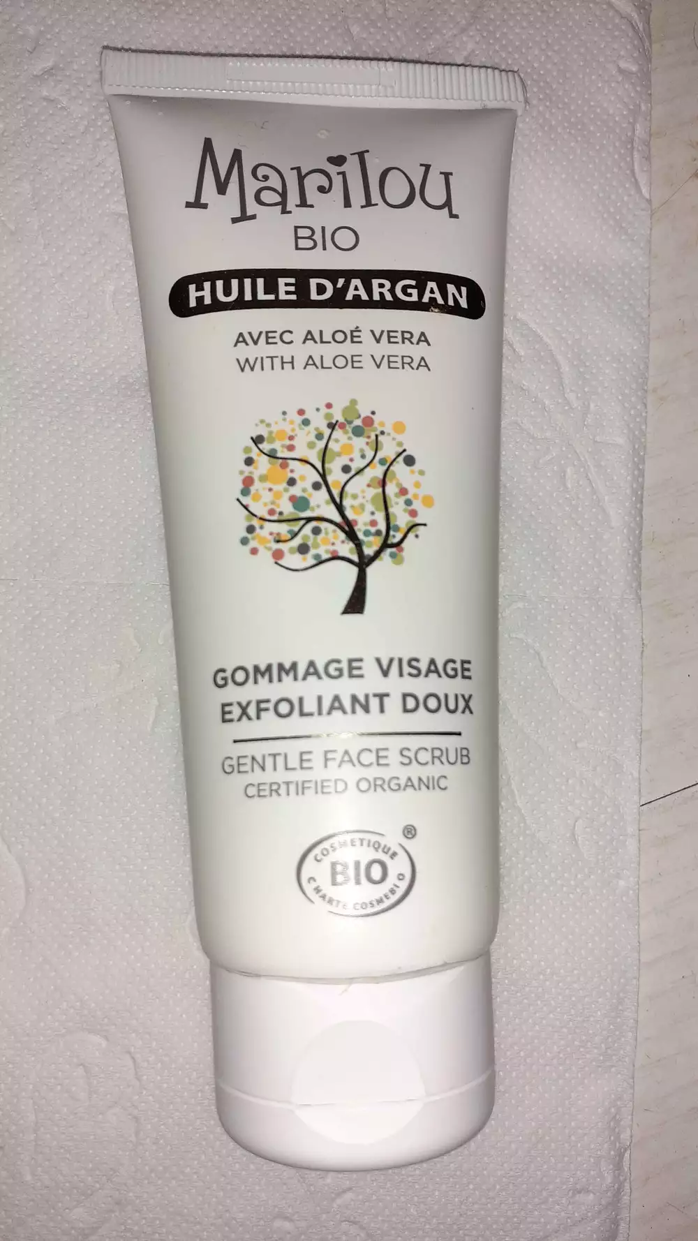 MARILOU - Bio huile d'argan - Gommage visage exfoliant doux