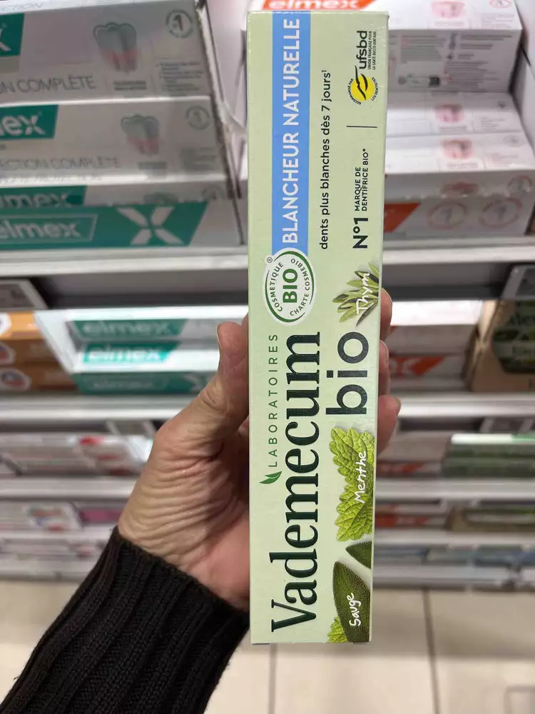 VADEMECUM - Dentifrice bio blancheur naturelle