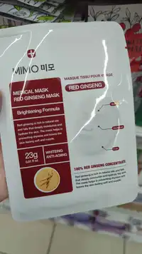 MIMO - Masque tissu pour visage red ginseng