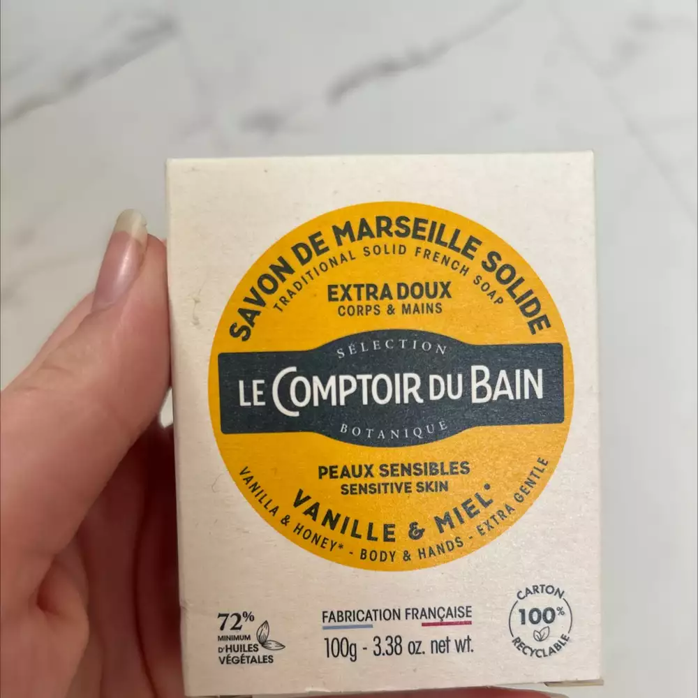 COMPTOIR DU BAIN - Vanille & miel - Savon de Marseille solide extra doux