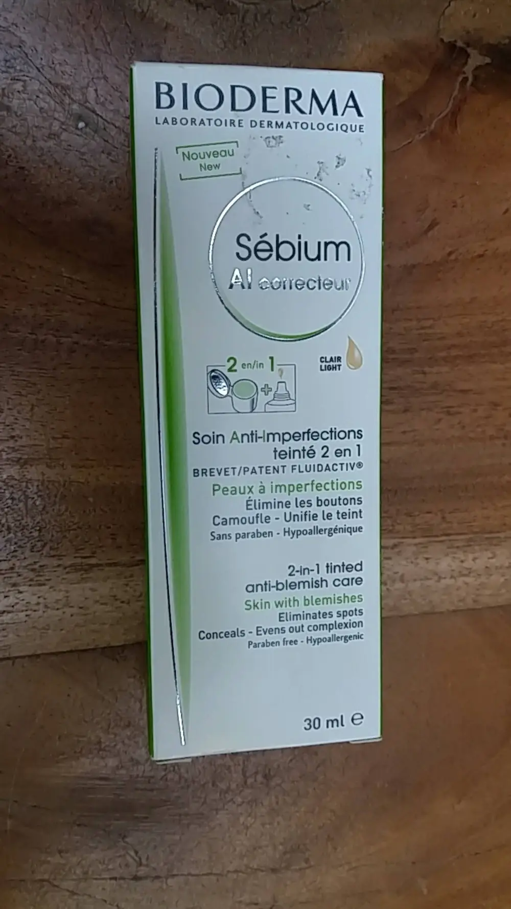 BIODERMA - Sébium al correcteur soin anti-imperfection teinté 2 en 1