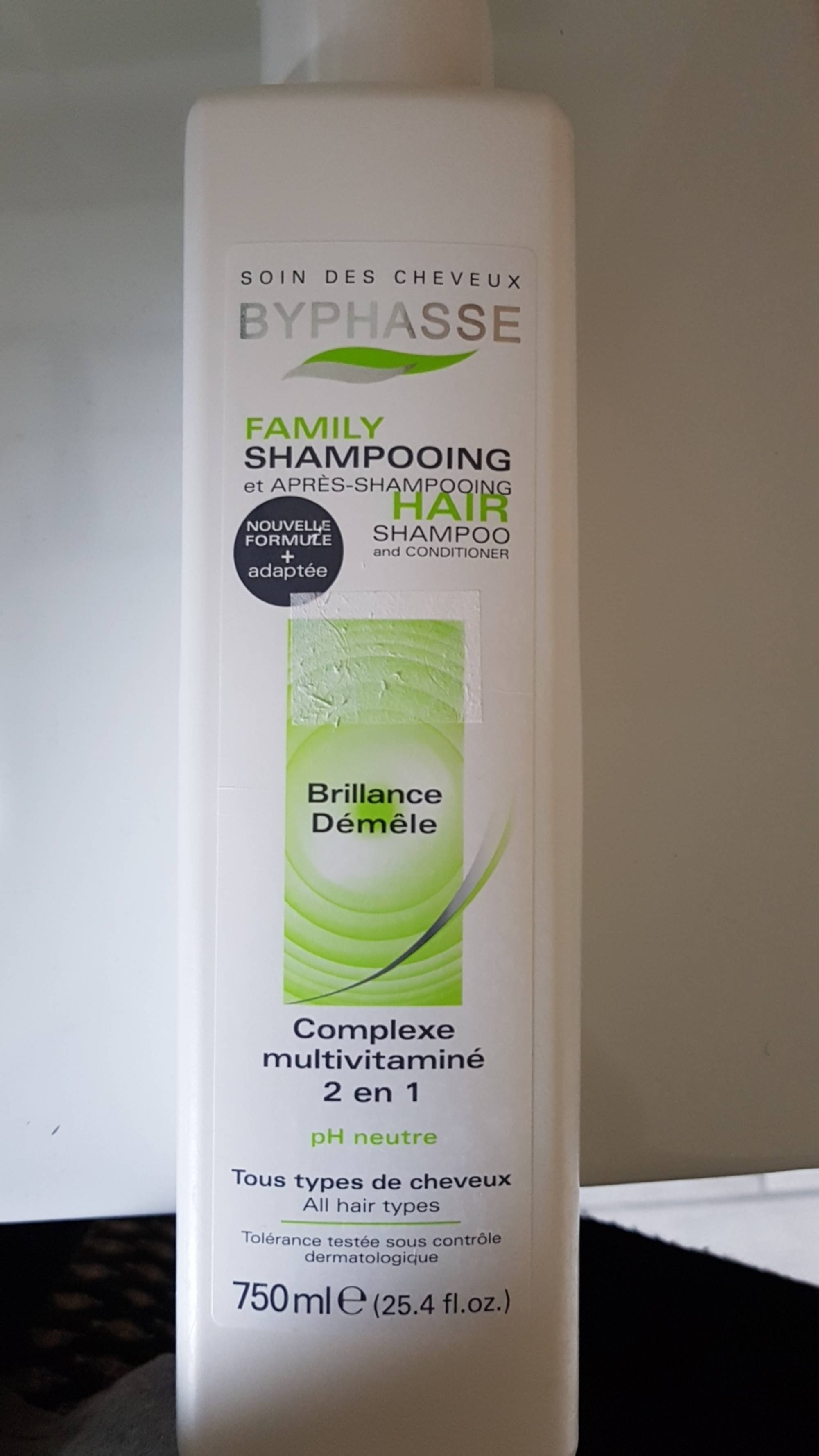 BYPHASSE - Complexe multivitaminé 2 en 1 - Family  shampooing après-shampooing 