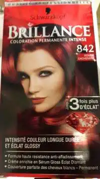 SCHWARZKOPF - Brillance - Coloration permanente intense 842 rouge cachemire