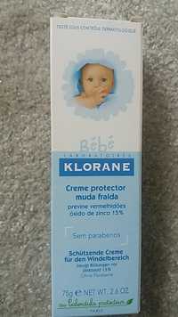 KLORANE - Creme protector muda fralda