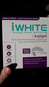 IWHITE INSTANT - Kit de blanchiment dentaire professionnel