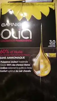 GARNIER - Olia - Coloration permanente 3.0 chatain foncé pur