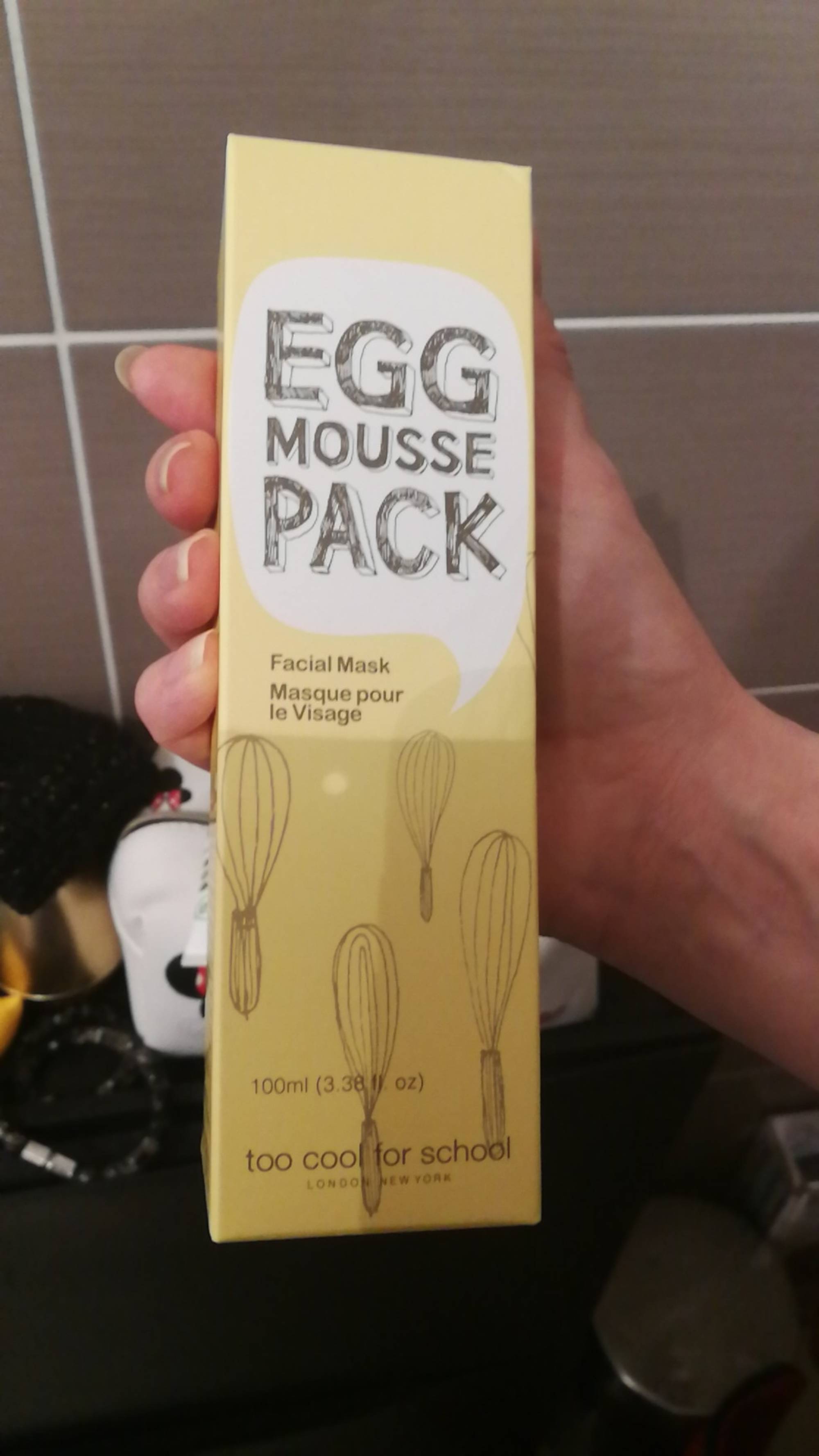 TOO COOL FOR SCHOOL - Egg Mousse Pack - Masque pour le visage